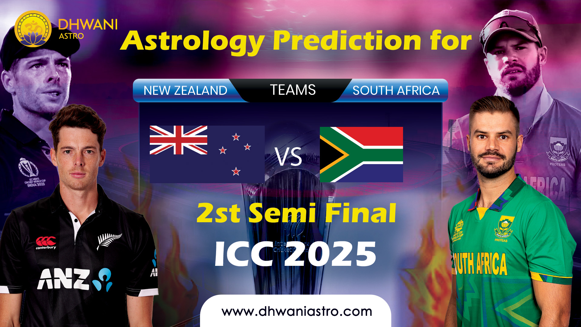 NZ vs South Africa Semi-Final ICC 2025 Astrology Prediction